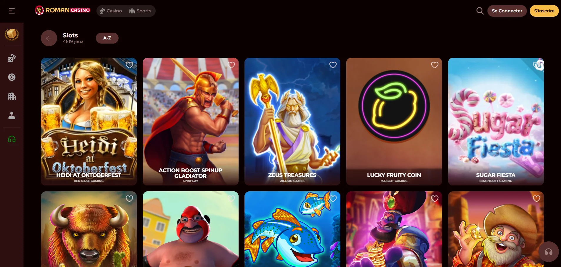 Roman casino jeux